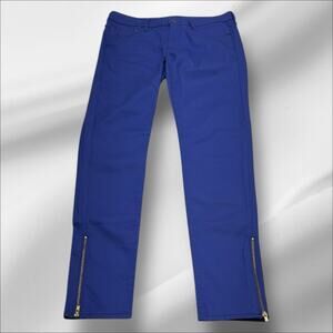 H&M &DENIM Women’s 28 Royal Blue Skinny Low Waist Ankle Jeans